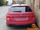 F11 BMW 5-Series Touring Wrapped in Cherry Red