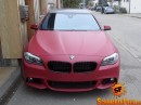 F11 BMW 5-Series Touring Wrapped in Cherry Red