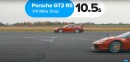 F8 Tributo Drag Races 765LT and 911 GT2 RS, It's All Over in 10 Seconds