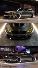 BMW M5 VIP Style slammed widebody NFS Heat Unite rendering by dm_jon