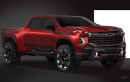 Potential teaser for the 2022 Chevrolet Silverado 1500 facelift