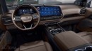 2024 Chevy Tahoe CGI facelift interior color palette by AutoYa Interior