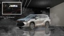 2025 Toyota Highlander rendering by AutoYa