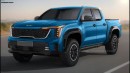 2025 Kia Mid-Size Pickup Truck rendering by Digimods DESIGN