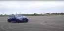 BMW M340i vs. BMW F81 M3 Touring build drag race