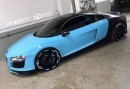 "Fake" Bugatti Vision Gran Turismo: Audi R8 wrap