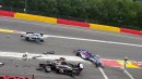 Crash at Spa-Francorchamps