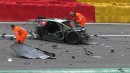 Crash at Spa-Francorchamps