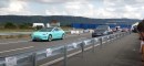 Tesla Model 3 Performance vs. Tesla Model Y Performance drag race