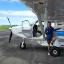 Moose is a single-engine aircraft that a family of five is flying around the world on the vacation of a lifetime