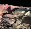 A Family of five crashes Tesla Model X on Bonneville Salt Flats during night race
