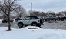 Spotted 2021 Ford Bronco with fastback soft top as First Edition or Badlands