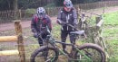 Bicycle caught in electric fence