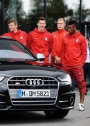 FC Bayern Munich Players Drive 2016 TT RS on Track