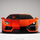 Lamborghini Revuelto renderings by j.b.cars