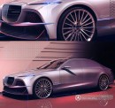 Mercedes-Benz S-Class rendering by maxshkinder on car.design.trends