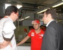 Felipe Massa at the Ferrari headquarters in Maranello