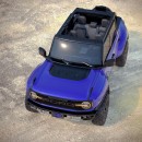 2022 Ford Bronco Raptor with CGI aftermarket fender flares rendering by wb.artist20