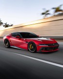 Ferrari 12Cilindri on CGI aftermarket wheels