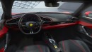 Ferrari 296 GTB does 218 mph on a highway