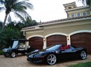Ferrari 458 Spider meets Rolls Royce Golf Cart