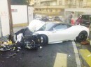 Ferrari 458 crash in Geneva