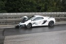 McLaren 650S crashes in the rain: Austria