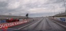 Ferrari 488 vs Demon drag race