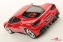 Ferrari 488 GTB 1/18 Scale Model Looks Perfect