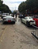 Ferrari 488 GTB crashes into another 488 GTB in China