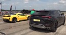 Ferrari 488 Pista takes on a Lamborghini Urus