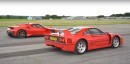 Ferrari 488 Pista vs. Ferrari F40 Drag Race: the Generation Gap