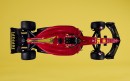 Scuderia Ferrari F1-75 car with Monza 100th anniversary livery