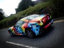 Ferrari California Rainbow Checkered Wrap