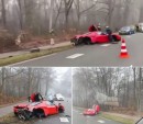Ferrari Enzo crash