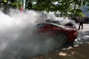 Ferrari Enzo Nearly Catches Fire from Burning 1929 Bentley