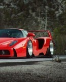 Widebody Ferrari Enzo (2D rendering)