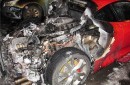Ferrari F430 Burns in Russia on New Year's Day