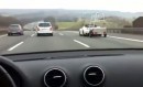 Ferrari towing a trailer