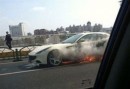 Ferrari FF fire in China