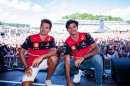 Scuderia Ferrari drivers Charles Leclerc and Carlos Sainz