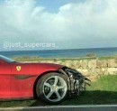 Ferrari Portofino crash