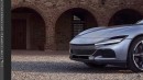 Ferrari Purosangue four-door sedan rendering by TheSketchMonkey