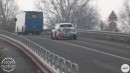Ferrari Purosangue SUV Test Vehicle Spied on the Road, Looks Like a Maserati Mule