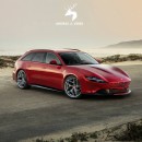 Ferrari Roma SW station wagon 4x4 rendering by andras.s.veres