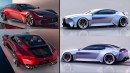Ferrari SB12 GTC & BMW Z6 M CGI ideations from cardesignworld