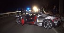 Ferrari SF90 Stradale mule destroyed in single-vehicle crash and subsequent fire in Germany
