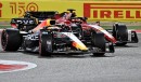 Ferrari battling Red Bull during 2022 Bahrain Grand Prix