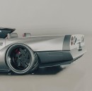 Ferrari supercar study and Corvette C4 renderings by al.yasid