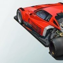 Ferrari Testarossa "Half Body" rendering